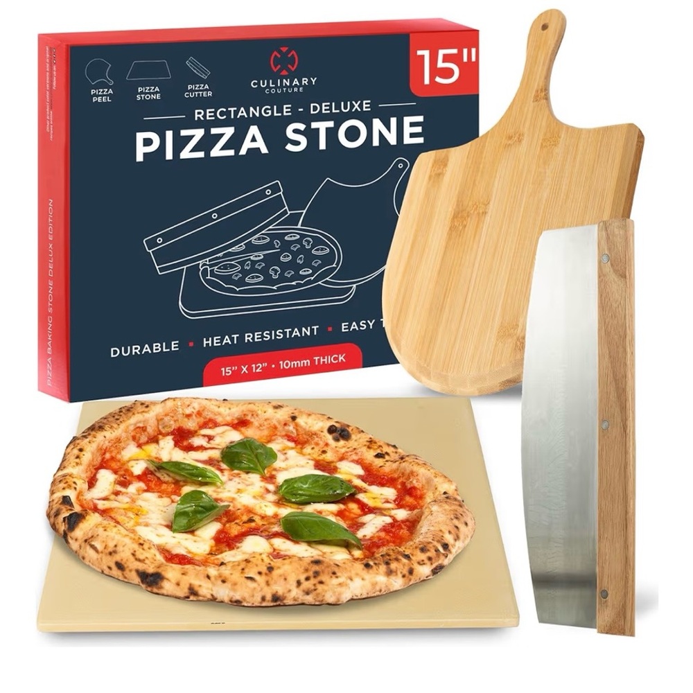 *NEW* Beige Pizza Stone Set